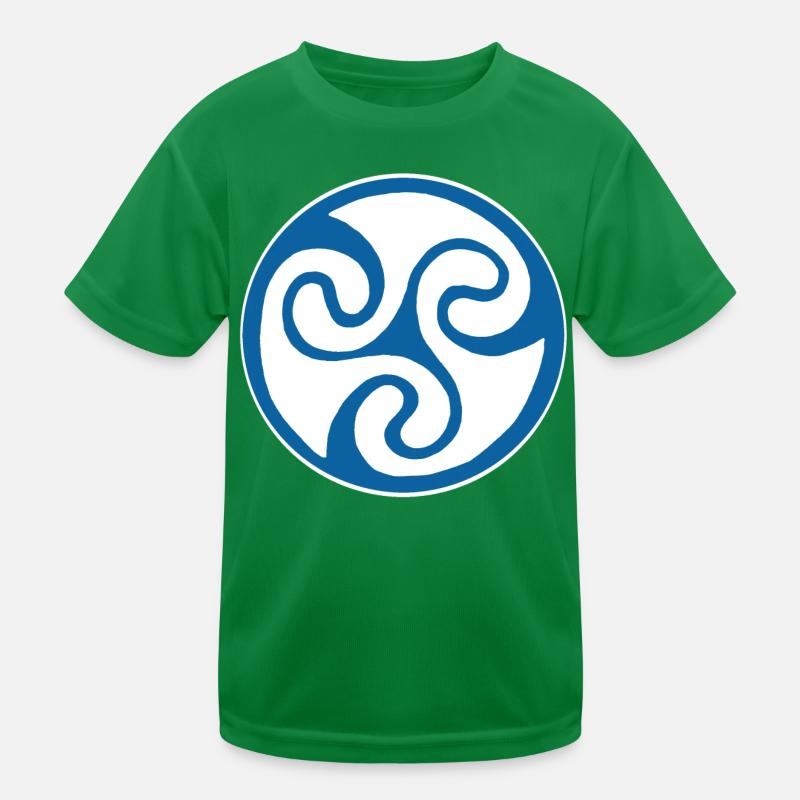 Blue Celtic symbol Kids Functional T-Shirt