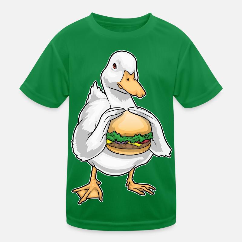 Duck Cheeseburger Kids Functional T-Shirt