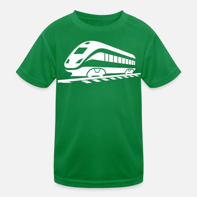 Railway Drawing Kids Functional T-Shirt
