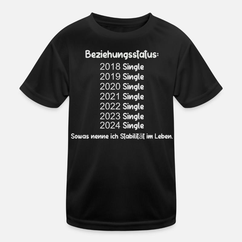Beziehungsstatus Single Kinder Funktions-T-Shirt