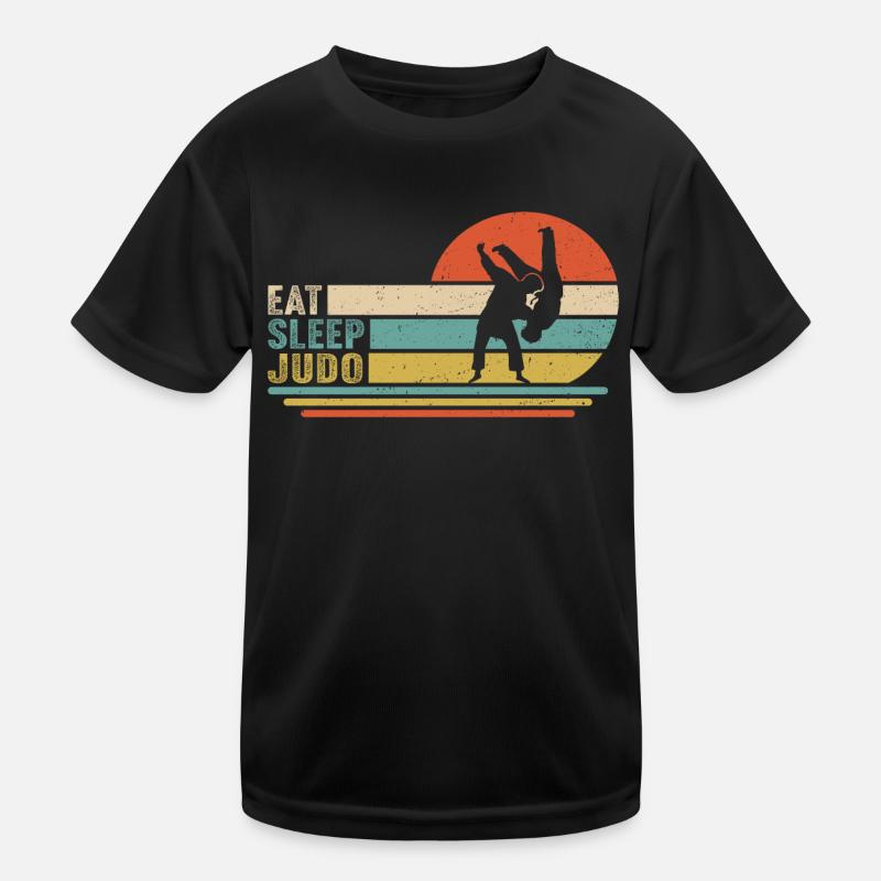 Manger Dormir judo T-shirt sport Enfant