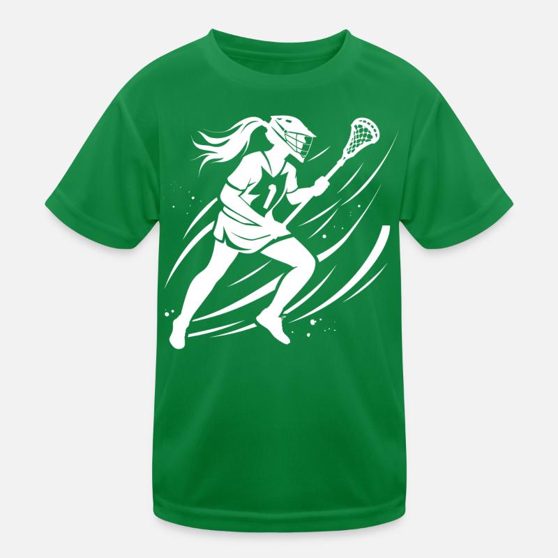 Lacrosse Mädchen Kinder Funktions-T-Shirt
