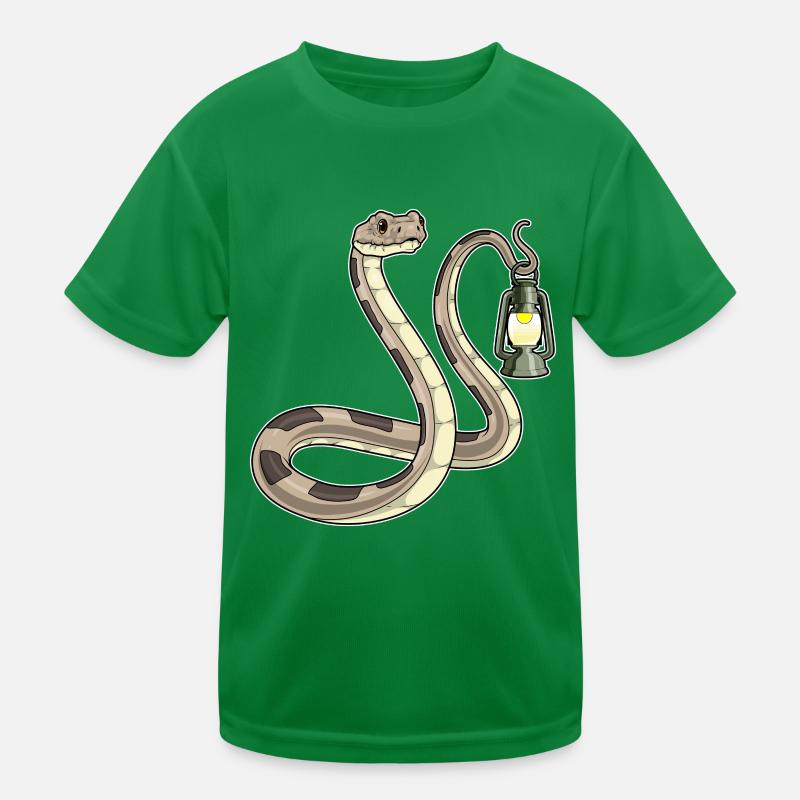 Schlange Laterne Kinder Funktions-T-Shirt