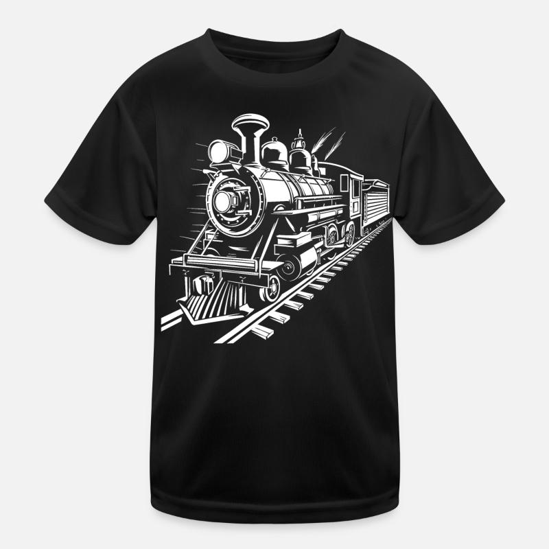 Railway Graphic Kids Functional T-Shirt
