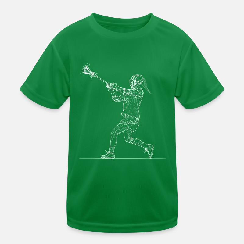 Lacrosse player Kids Functional T-Shirt