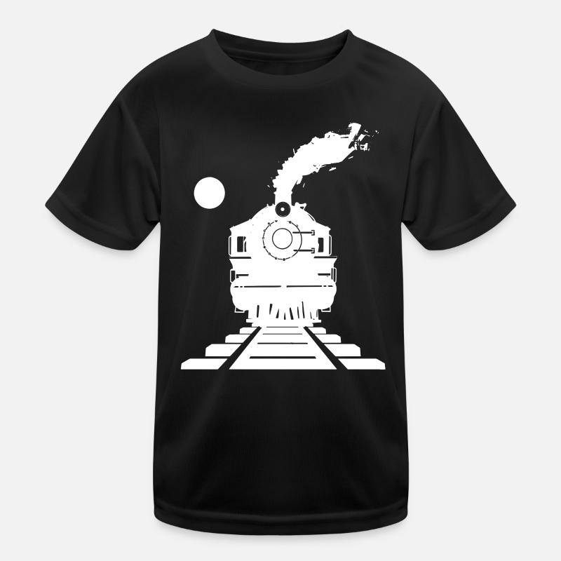 Railway Sketch Kids Functional T-Shirt