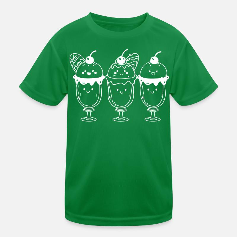 Eisbecher Comic Look Kinder Funktions-T-Shirt