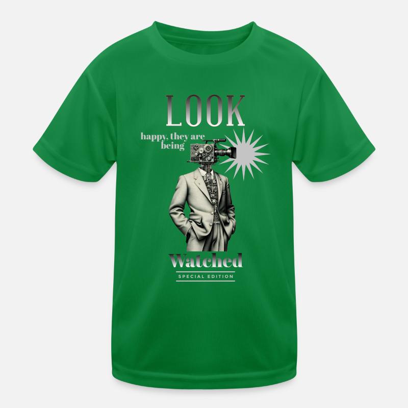 Kamera Mann Kinder Funktions-T-Shirt