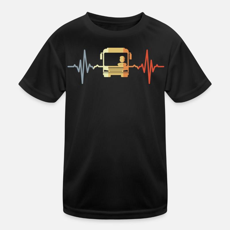 Heart palpitations bus driver Kids Functional T-Shirt