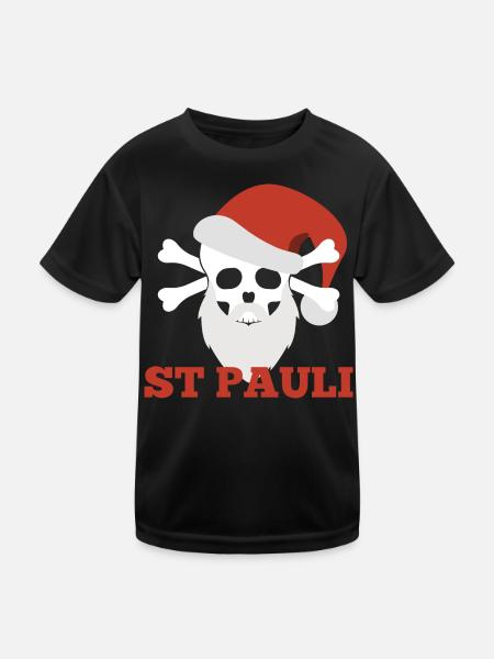 Sankt Pauli Christmas - Kids Functional T-Shirt - black - Front