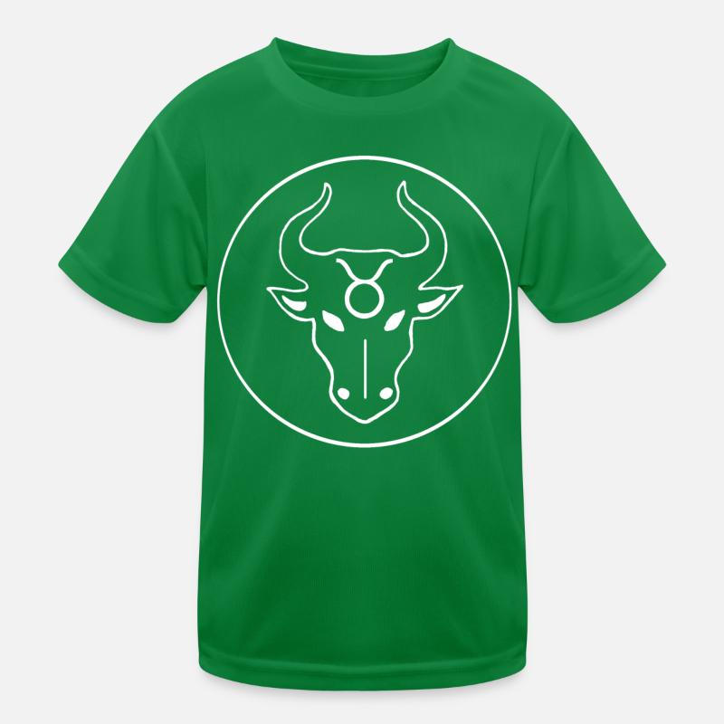 Signe du zodiaque taureau (blanc) T-shirt sport Enfant