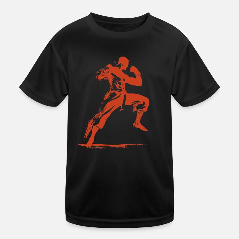 Oldschool Kickboxer Kinder Funktions-T-Shirt
