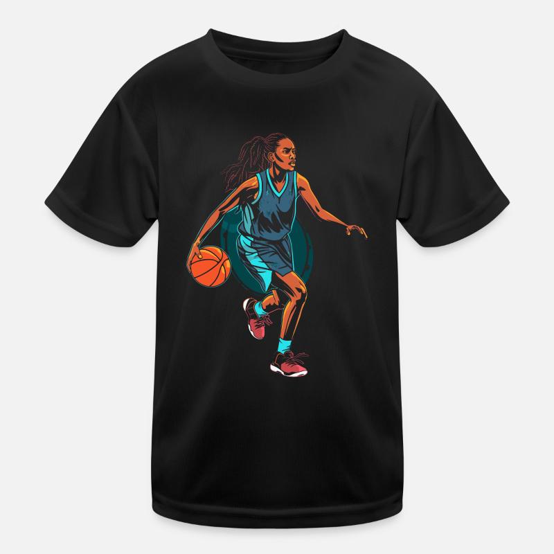Basketball player - Kids Functional T-Shirt - black