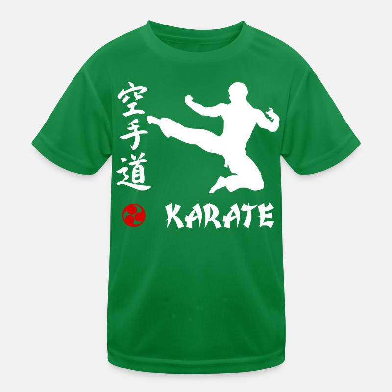 Karate weiss Kinder Funktions-T-Shirt