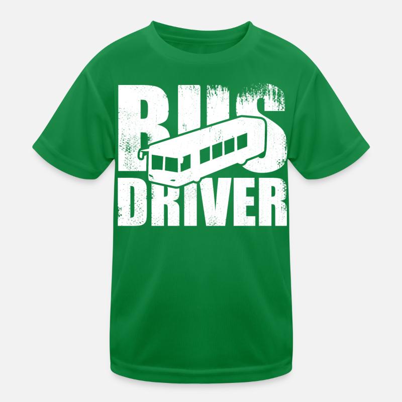 Bus Driver Kids Functional T-Shirt