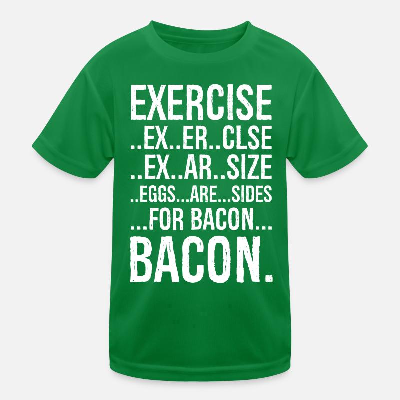 Exercise bacon Kids Functional T-Shirt