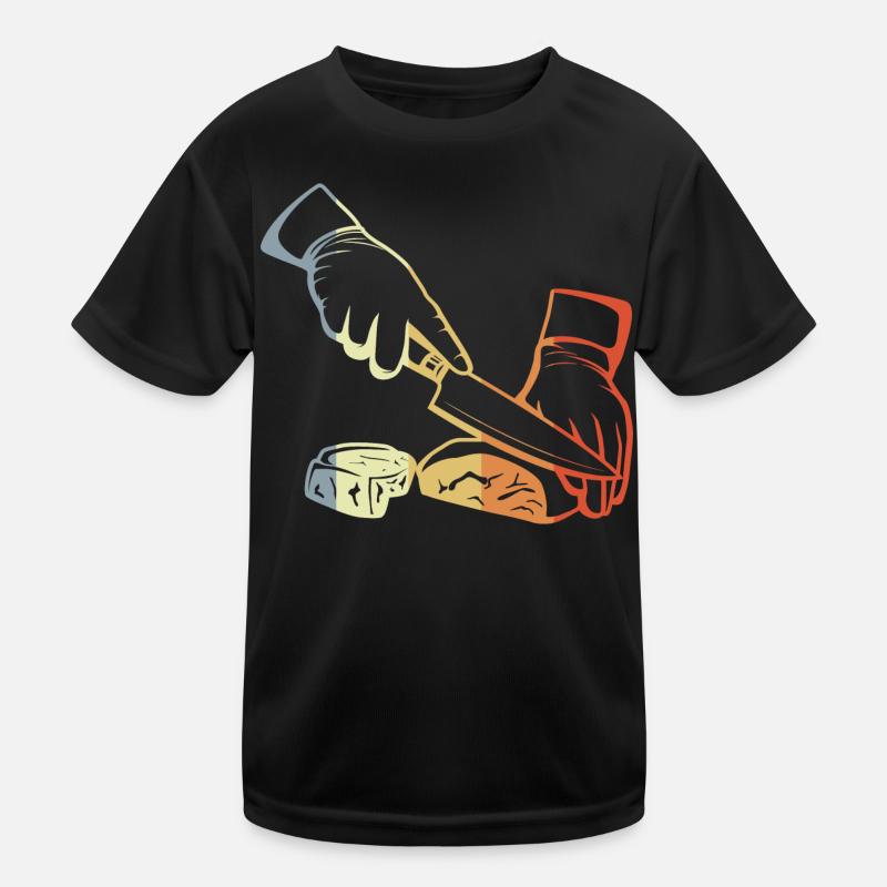 Retro Metzger Kinder Funktions-T-Shirt