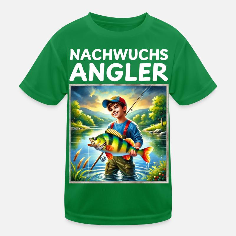 Nachwuchs Angler Kinder Funktions-T-Shirt