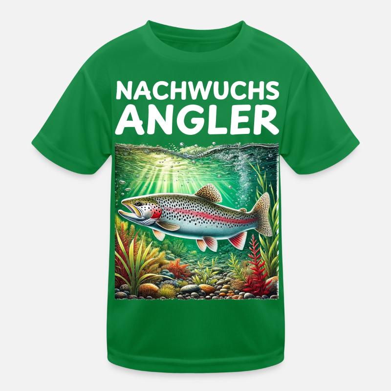 Forelle Kinder Angler Geschenk Kinder Funktions-T-Shirt