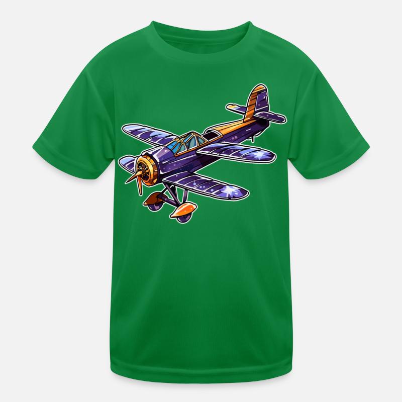 Hélice Avion Look Comique T-shirt sport Enfant