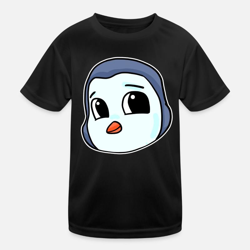 Penguin Head Bird Seabird Kids Functional T-Shirt