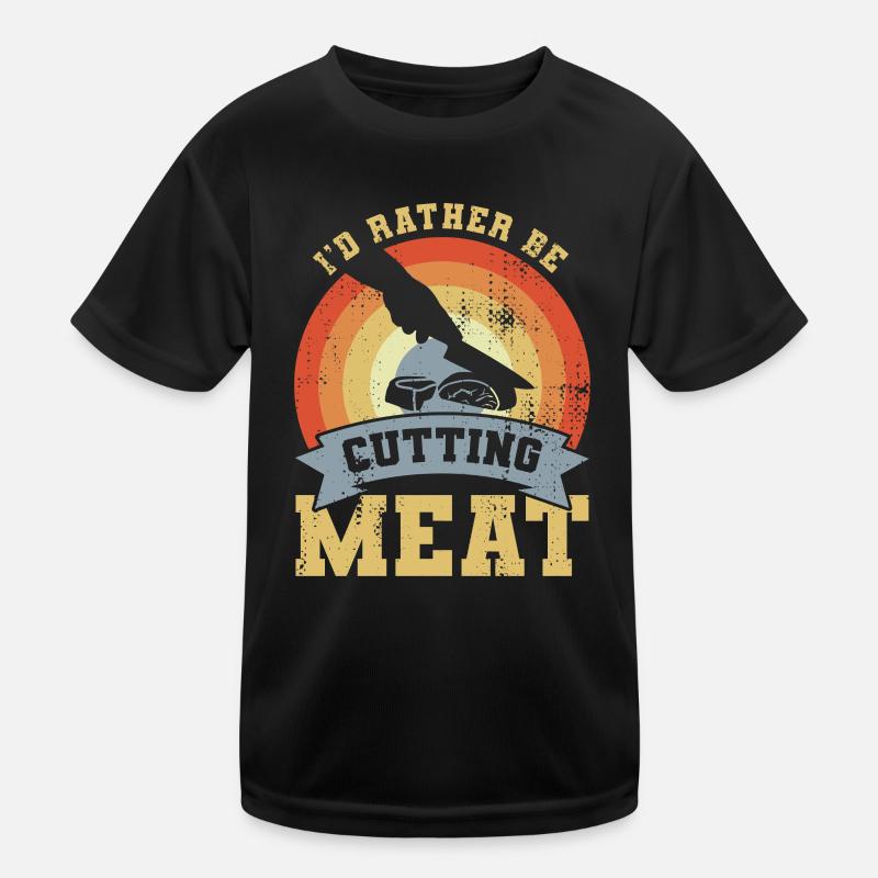 Metzger Witz Kinder Funktions-T-Shirt