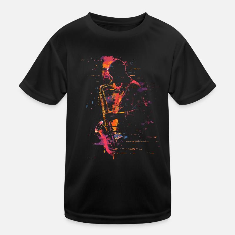 Saxophoniste Synthwave T-shirt sport Enfant