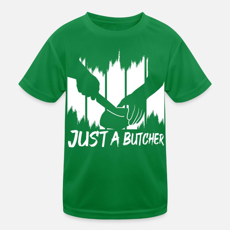 Nur ein Metzger Kinder Funktions-T-Shirt
