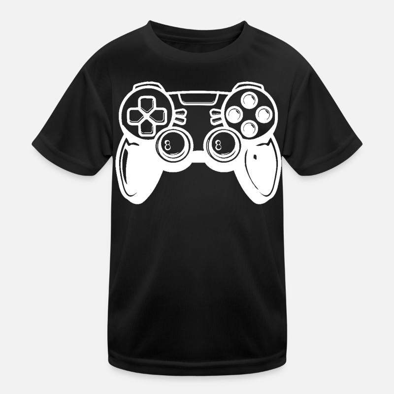 Video Games Controller - Kids Functional T-Shirt - black