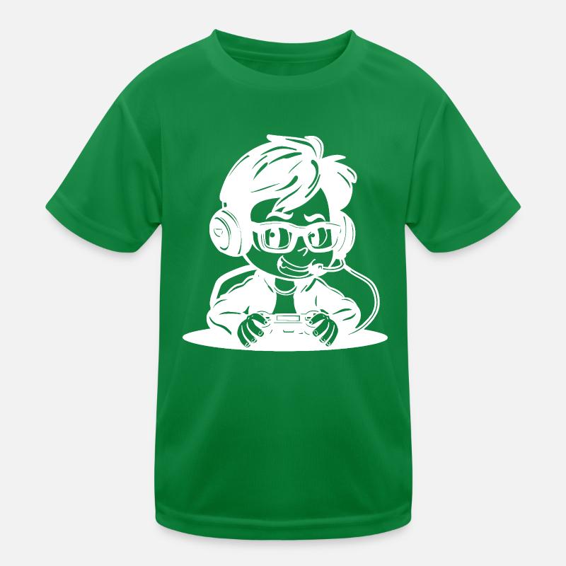 Video Game Lover Sketch Kids Functional T-Shirt