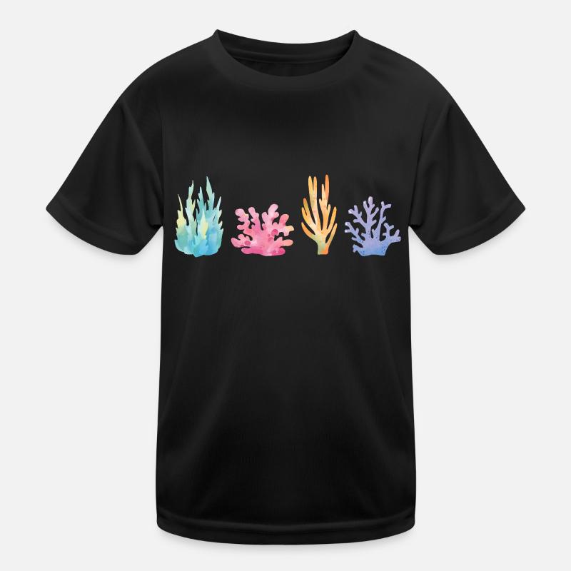 Vibrant Coral Reef Kids Functional T-Shirt