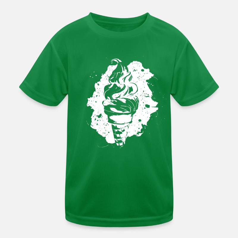 Cream Graphic Kids Functional T-Shirt