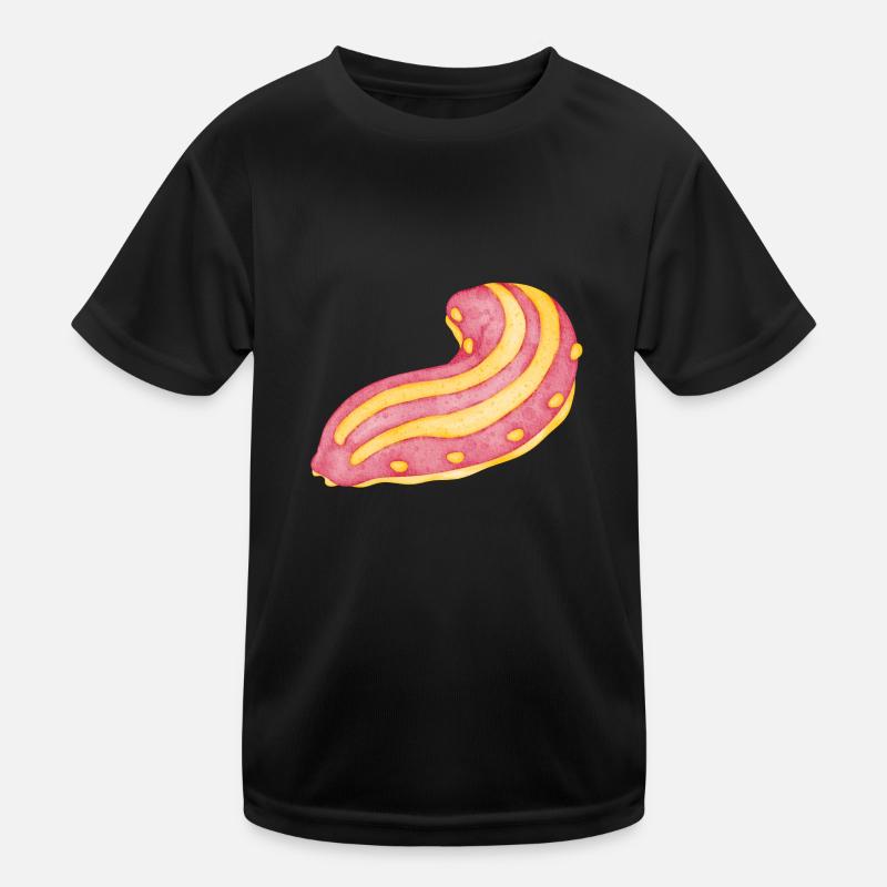 Curieuse concombre de mer - T-shirt sport Enfant - noir