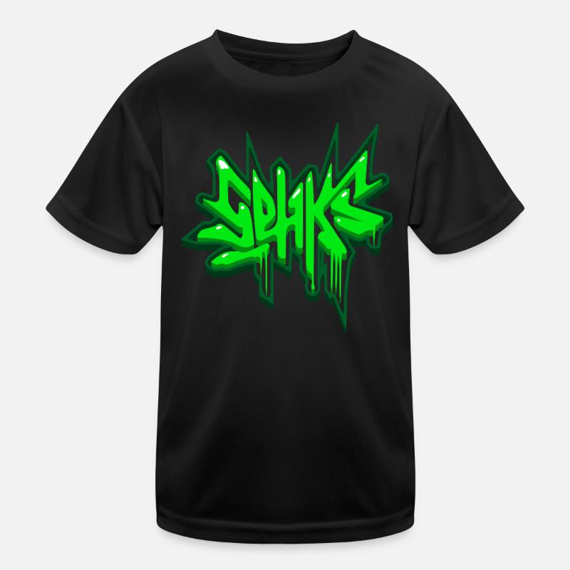 Sehks Grün 3D Kinder Funktions-T-Shirt