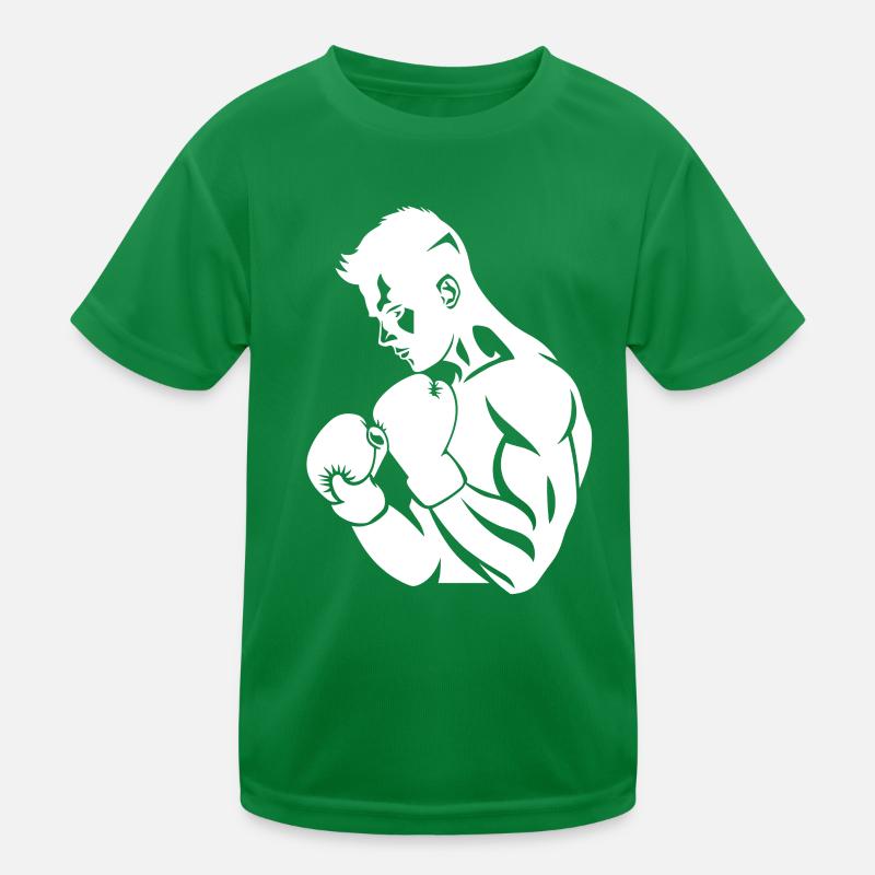 Boxer Drawing Kids Functional T-Shirt