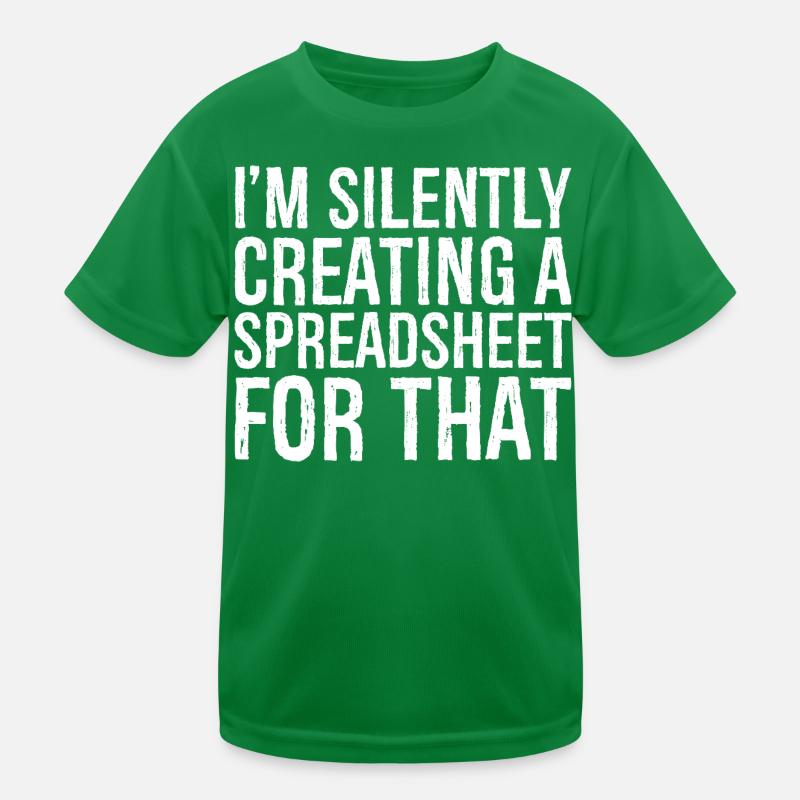 Ich erstelle im Stillen eine Tabelle dafür Kinder Funktions-T-Shirt