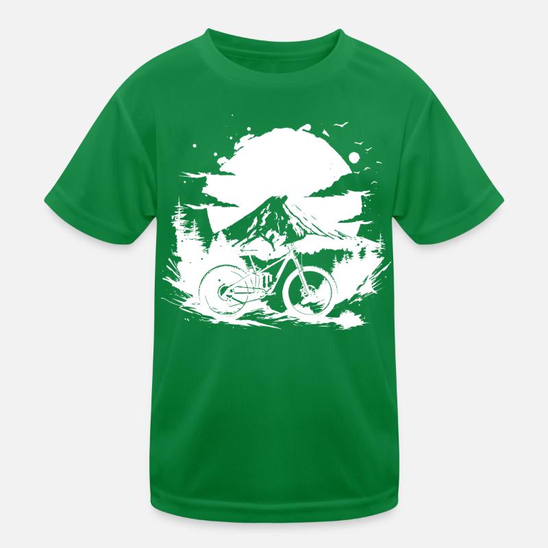 Mountain biking Kids Functional T-Shirt
