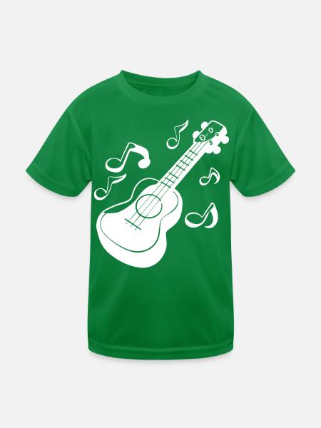 Graphiques Ukulele - T-shirt sport Enfant - vert - Devant