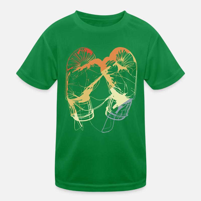 Retro Boxing Gloves Kids Functional T-Shirt