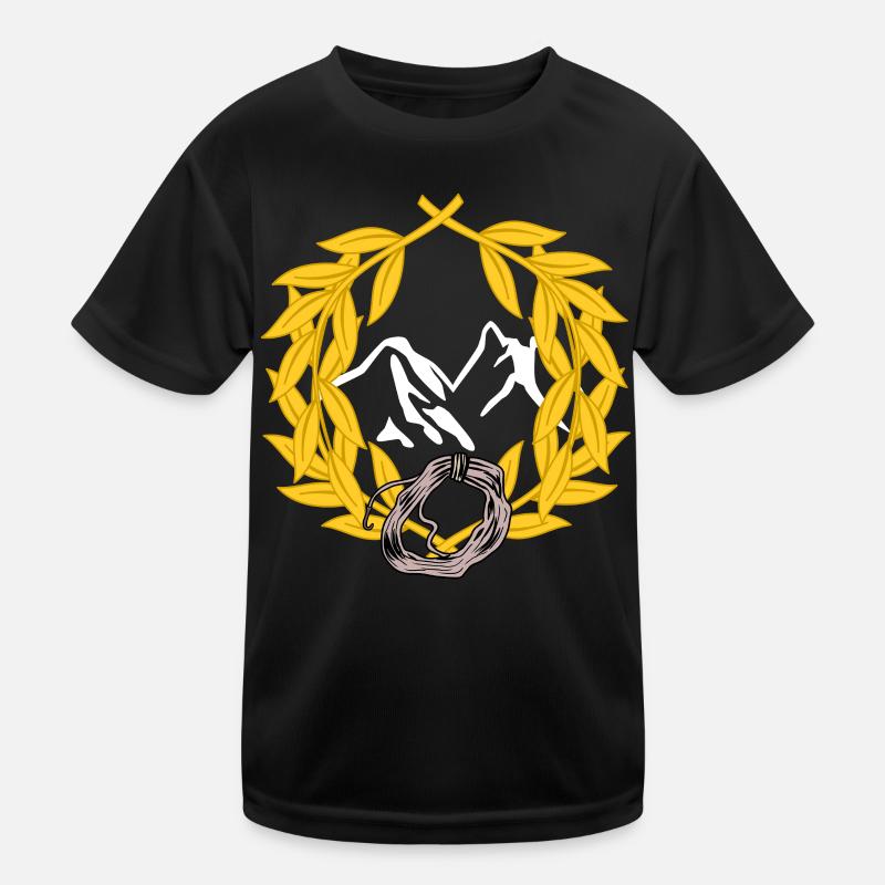 Mountaineers, mountains, mountain climbing, abseiling, laurel Kids Functional T-Shirt