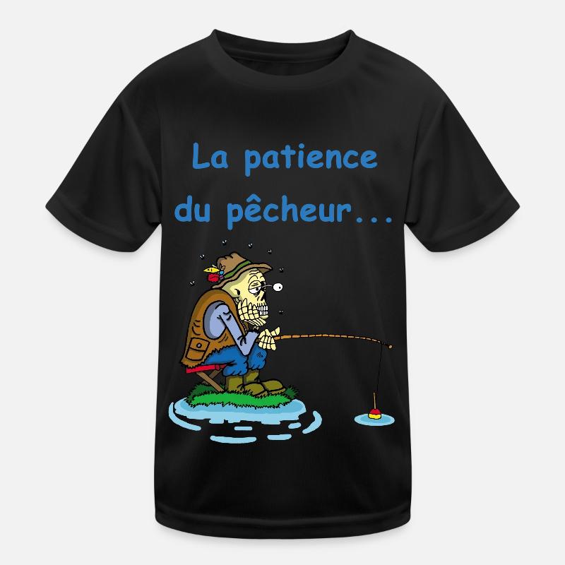 La patience du pêcheur T-shirt sport Enfant