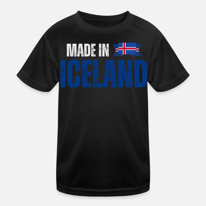 Made in Island, isländischer Stolz Kinder Funktions-T-Shirt