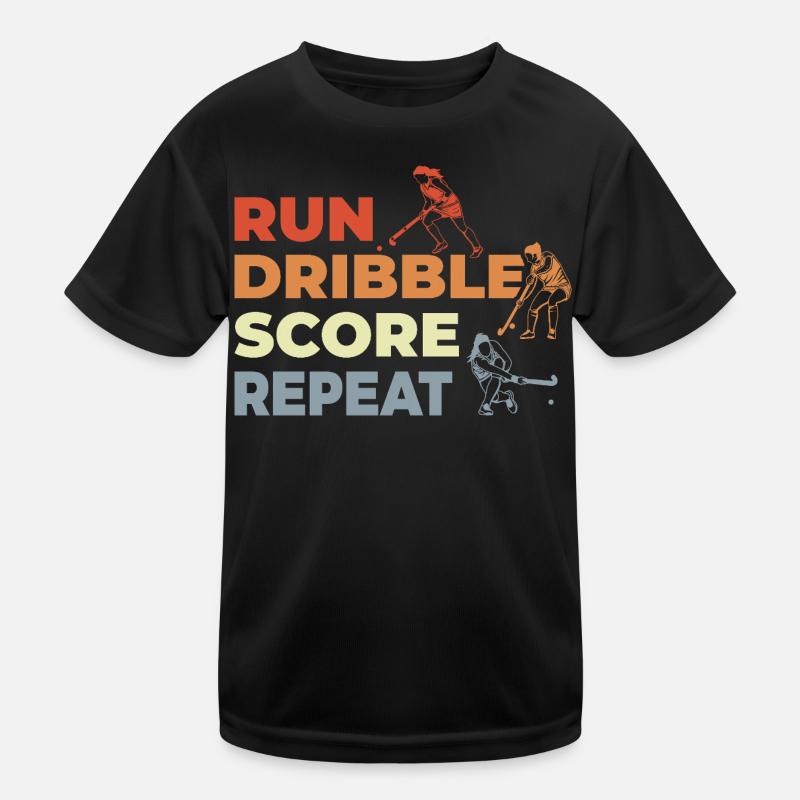 Run, dribble, score, repeat Kids Functional T-Shirt