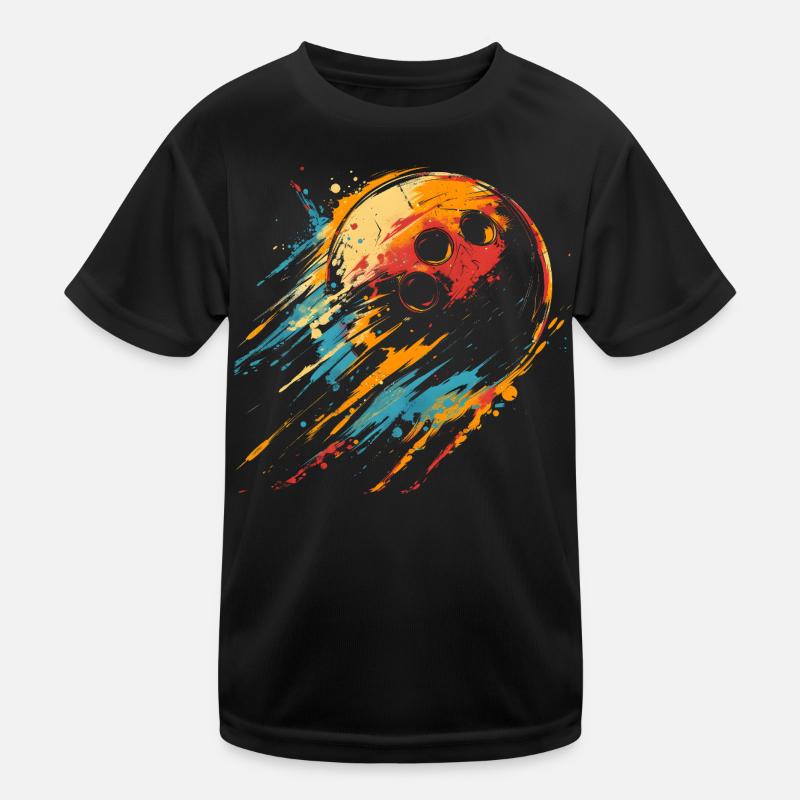 90er Bowlingkugel Kinder Funktions-T-Shirt