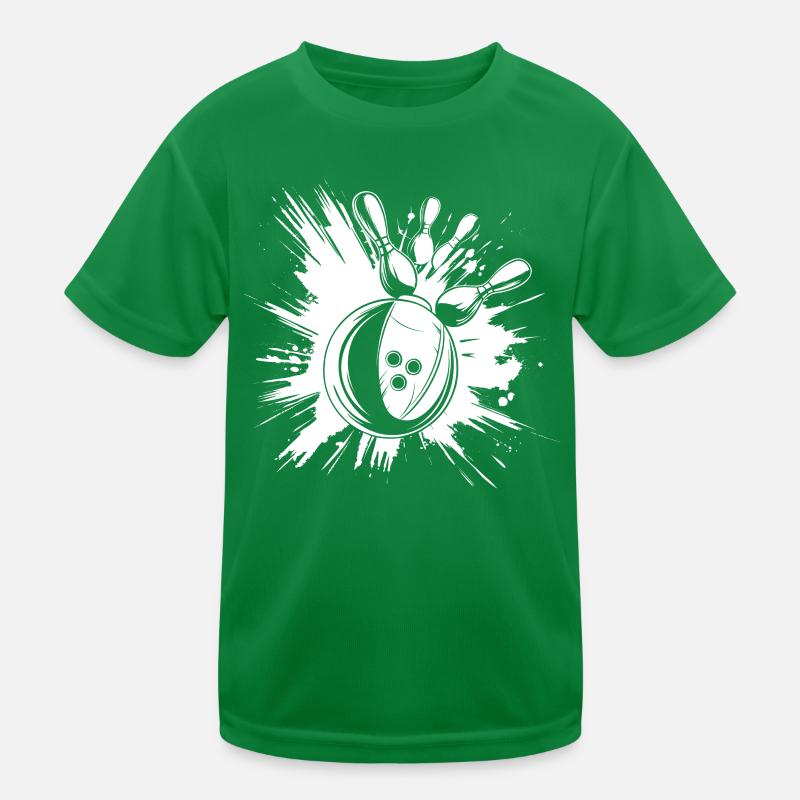 Bowling Strike Kinder Funktions-T-Shirt