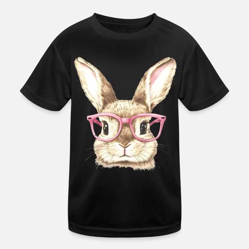 Lapin Lapin Lunettes Oreilles de Lapin Cadeau Lapin T-shirt sport Enfant