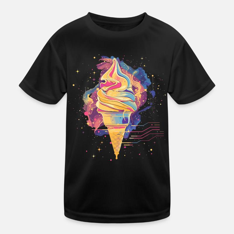 Eiscreme Vaporwave Kinder Funktions-T-Shirt