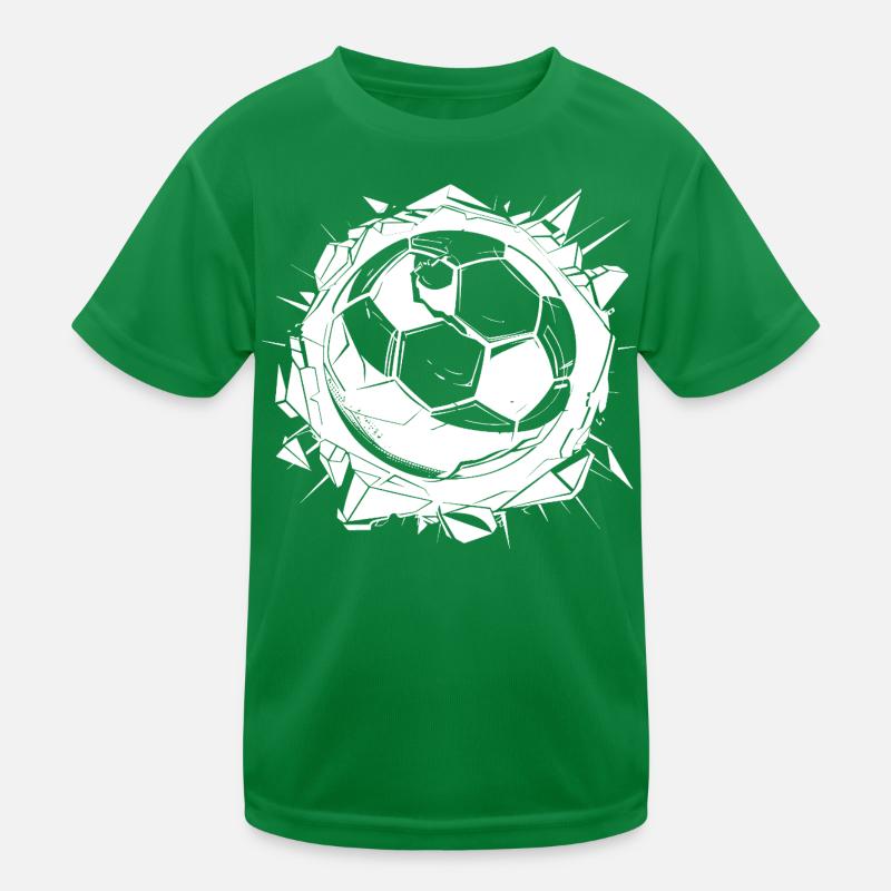 Soccer Drawing Kids Functional T-Shirt