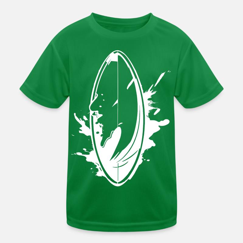 Surfbrett Graffiti Kinder Funktions-T-Shirt