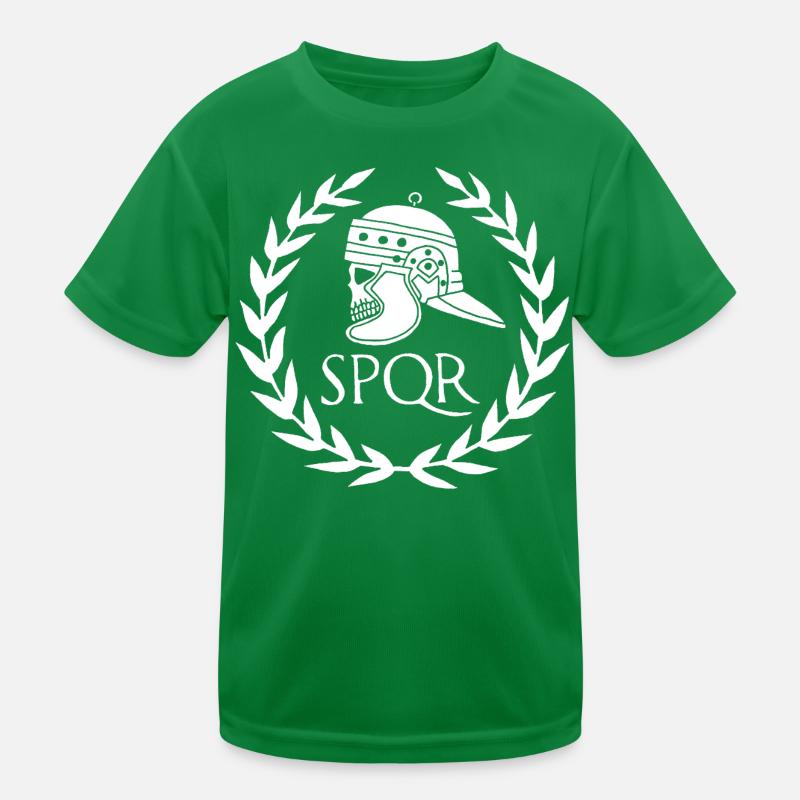 Empire romain et crâne blanc T-shirt sport Enfant